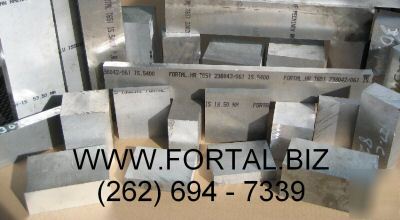 Aluminum plate 2.559 x 3 7/8 X23 fortal 