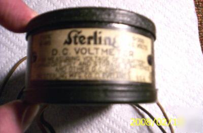 Antique voltage dc/battery tester sterling co. works 