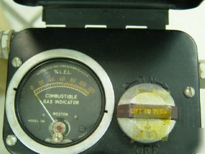 Gas combustible indicator meter, mine safety appliances