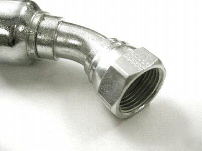 Hydraulic fitting 3/8 inch 45 degree fjic for 3/8 hose