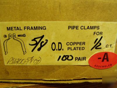 New copper unistrut pipe clamp 1/2