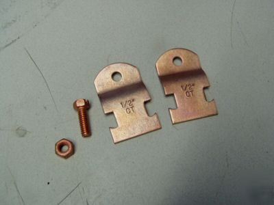 New copper unistrut pipe clamp 1/2