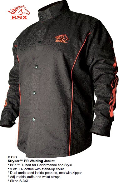 Revco 'stryker' fr welding jacket, large
