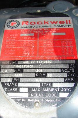Rockwell delta 2HP radial arm saw machine
