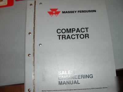 Sales engineering manual, massey compact tractors