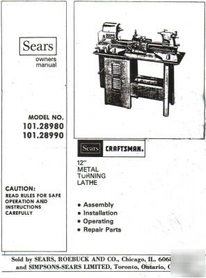 Sears craftsman owners manual 12