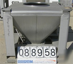 Used: tote systems tote bin, 23 cubic feet, 304 stainle