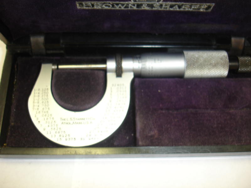 Machinist tool starrett outside micrometer caliper 230
