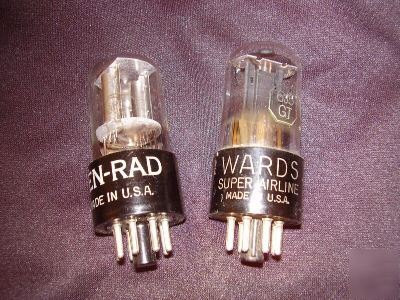 Radio tubes and accessories tubes 6SL7-6J5-total 2
