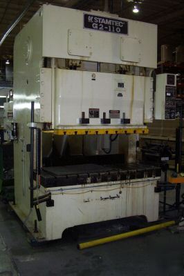 121 ton stamtec G2-110 gap frame stamping press
