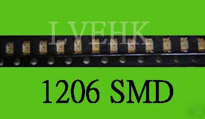 500P 1206 smt smd super bright green led 800MCD