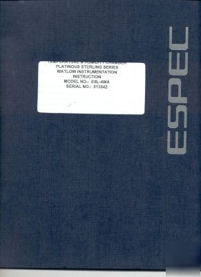 Espec esl-4WA users manual