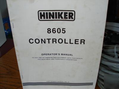 Hiniker 8605 controller