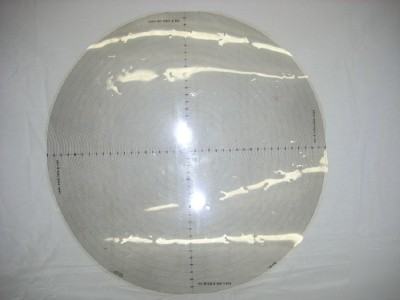 Cx-558 mylar overlay radius optical comparator