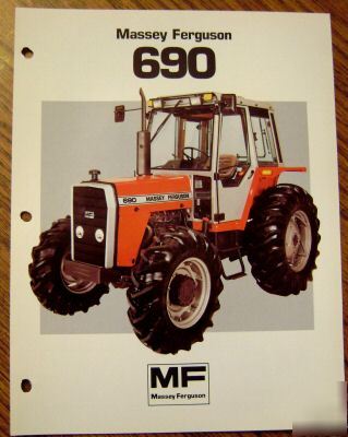 Massey ferguson mf 690 tractor spec sheet brochure