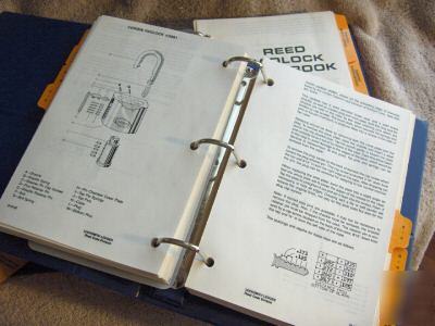 Reed padlock code books vol. 1-3 locksmith ledger 