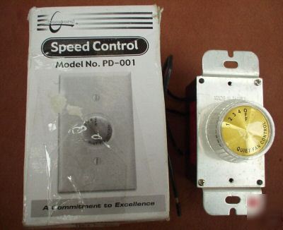 Vintage wall-mounted speed control single fan regulator