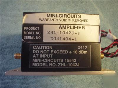 Mini circuits amplifier sma p/n zhl-1042J-s 10-4200MHZ