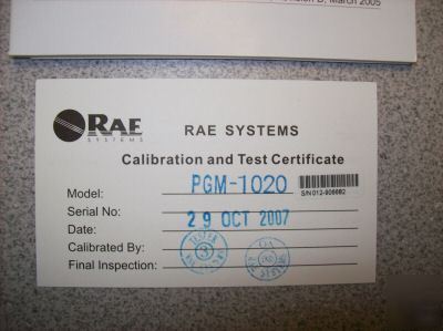 Rae systems badgerae H2S detector