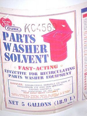 Solder seal gunk parts washer solvent scs-5 / 5-gallons