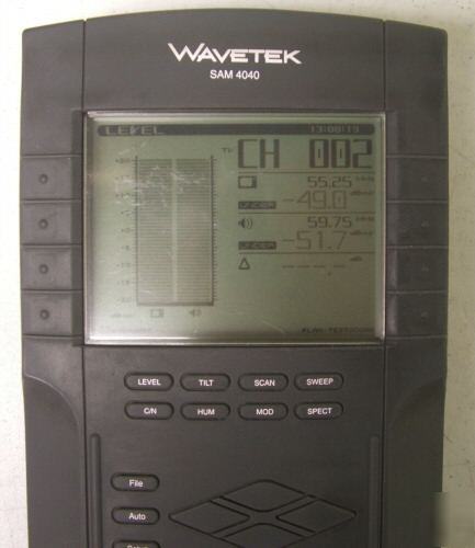 Wavetek sam 4040 signal analysis catv meter
