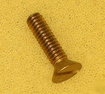 10 ea. brass screws 1/4-20 x 1