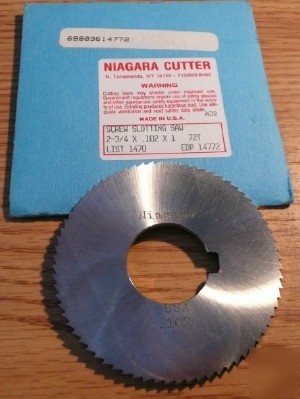 1PC niagara screw slotting saw 2-3/4 x .102 x 1 72T