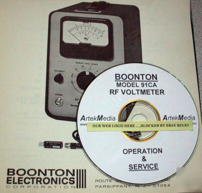 Boonton 91CA rf voltmeter , operating & service manual