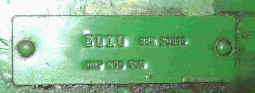 Used cincinnati mechanical press brake, 250 ton