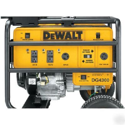  dewalt DG4300 heavy-duty 4300 watt gas generator ( )