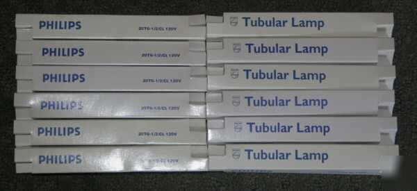 12 philips tubular bulbs exit sign lamps 20T6-1/2/cl