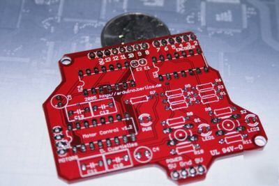 Arduino shield motor control board pcb