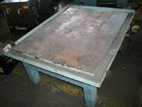 Quality steel table -dimensions: 42â€ x 54â€ x 24â€ 