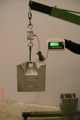 Tension-load cell-digital-hanging crane scale 1000LBS
