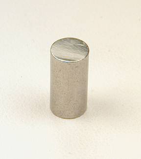 Tungsten metal: pellet pure element sample