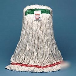 Web foot shrinkless wet mop heads-rcp A252 whi