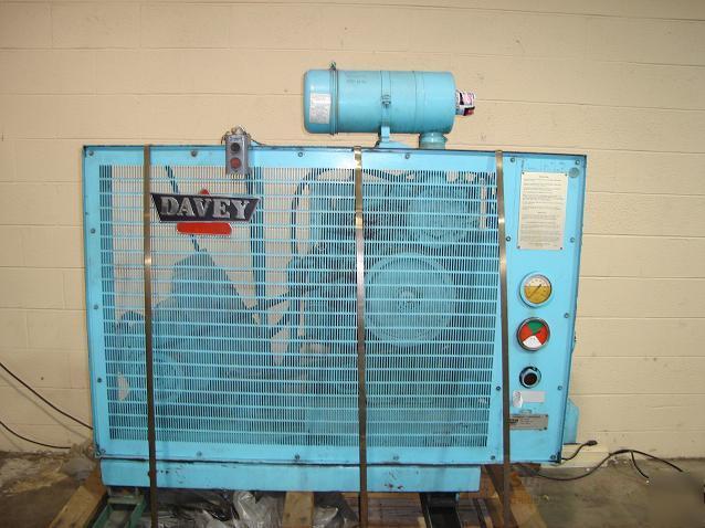 Davey perma-vane compressor 25-ba rotary 12619 hrs