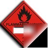 Flammable liquid 3 panel -a.vinyl-230X230MM(ha-028-ag)