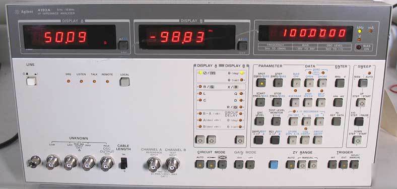 Hp/agilent 4192A lf impedance analyzer 5 hz-13 mhz