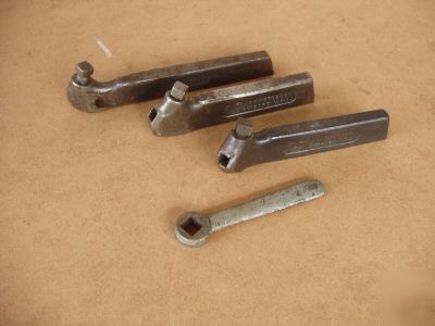 3 armstrong tool holders for 13 - 16'' south bend lathe