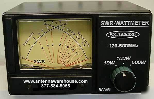 500 watt cross needle vhf/uhf swr & power output meter