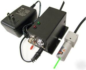 532NM 5MW adj focus green dpss laser w/modulation & ps