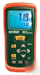 Extech TM200 dual input type k thermometer
