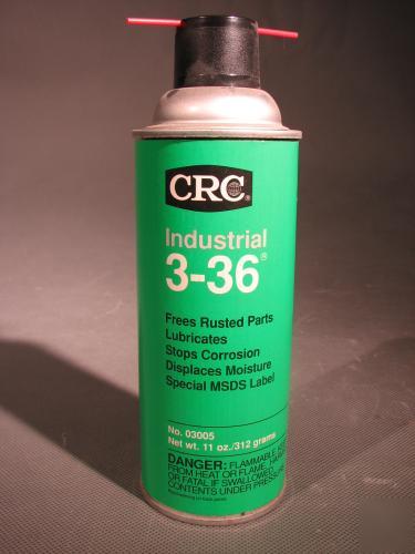 Lot of 12 crc industrial 3-36 lubricant lubrication
