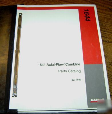 Case ih dealers 1644 combine parts catalog book manual 