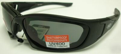 Connection sunglasses matte black frame smoked, harley
