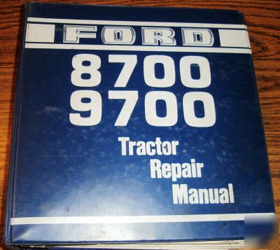 Ford 8700 & 9700 tractor repair service manual book