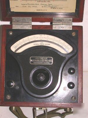 Ge precision lab ac voltmeter 0-30 and 0-75V, vintage