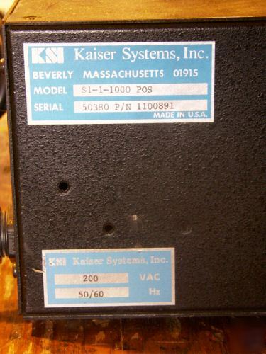 Kaiser ksi high voltage power supply +1 kv 1A amat hv