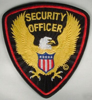 New brand security officer shoulder patch 
